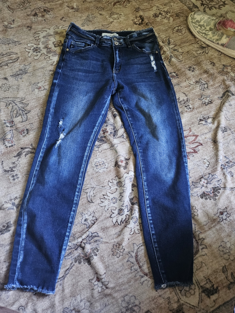 KanCan Dark Blue Distressed Skinny Jeans